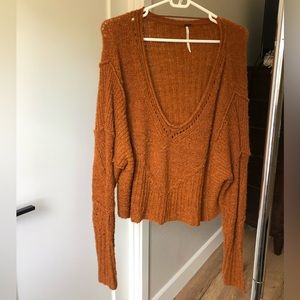 Free People burnt orange sweater (small)